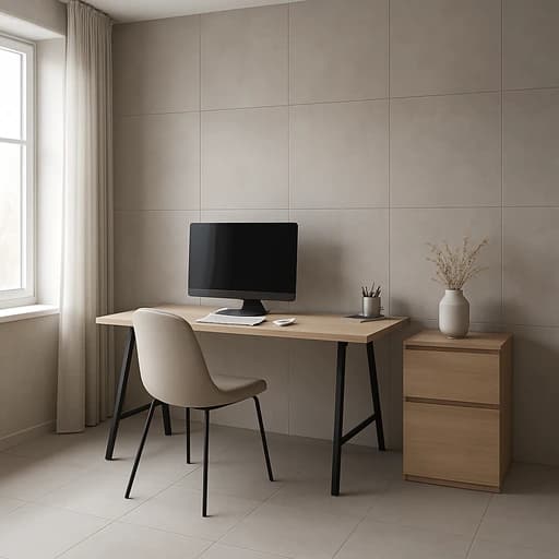 Projet : Carrelage feutré contemporain (Bureau – Metz centre)